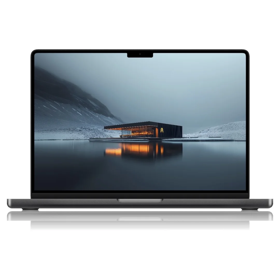 Macbook高清壁纸-024 冰湖麦舍