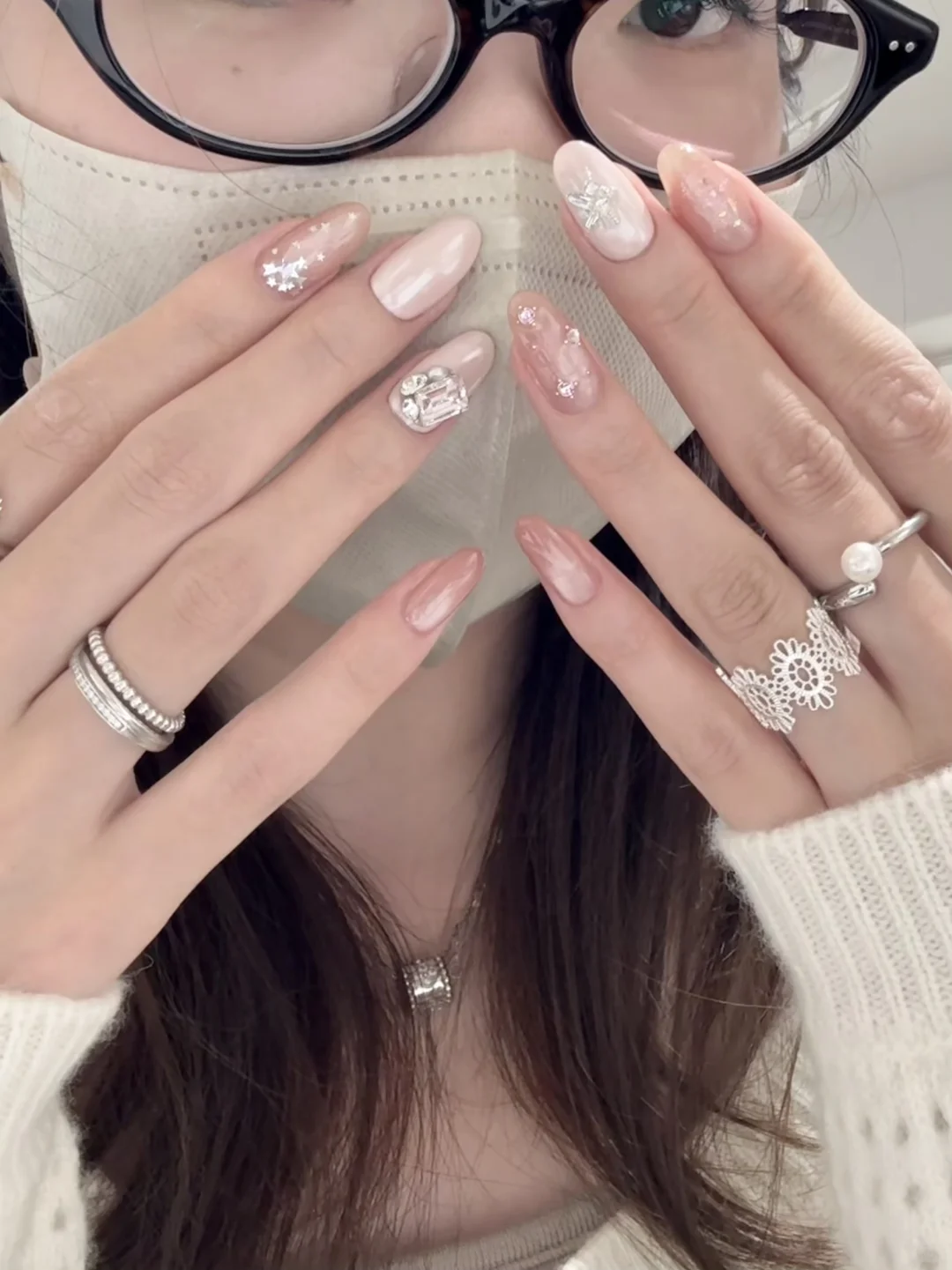 🩰✨美女感很足的白女美甲