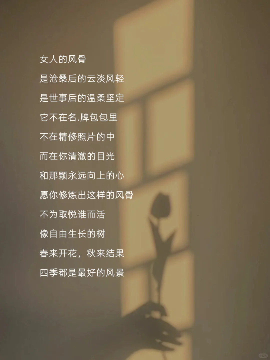 女人一旦有了风骨，就会成为尤物！