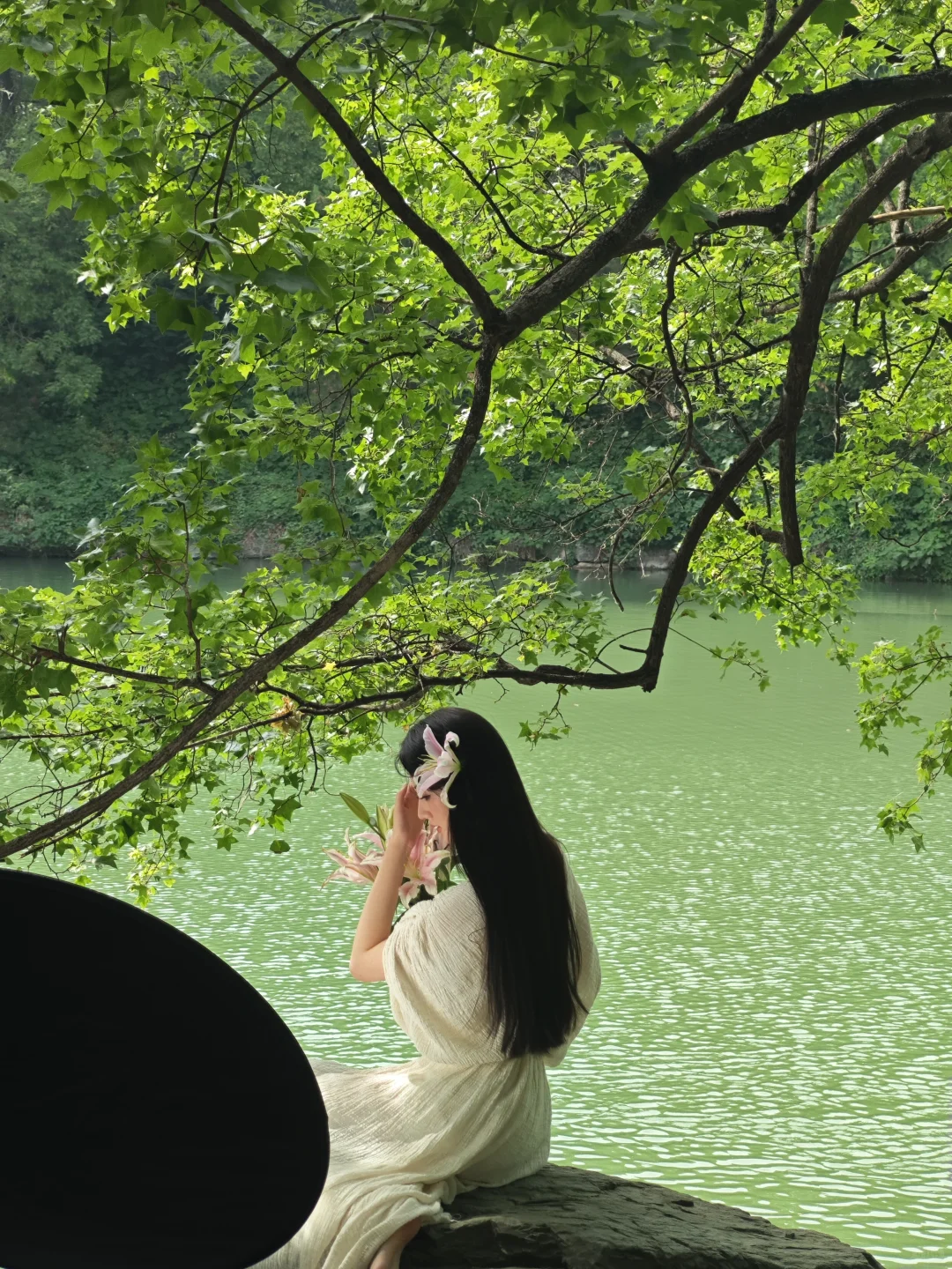 捞一下颐和园的这位美女！
