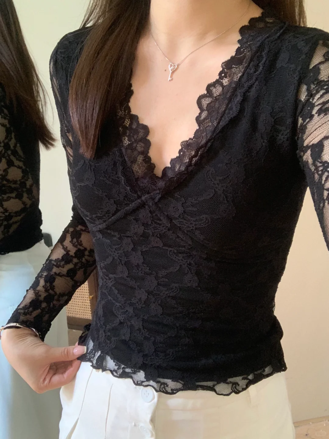 绝了！高级sexy氛围感蕾丝上衣泰撩人了！