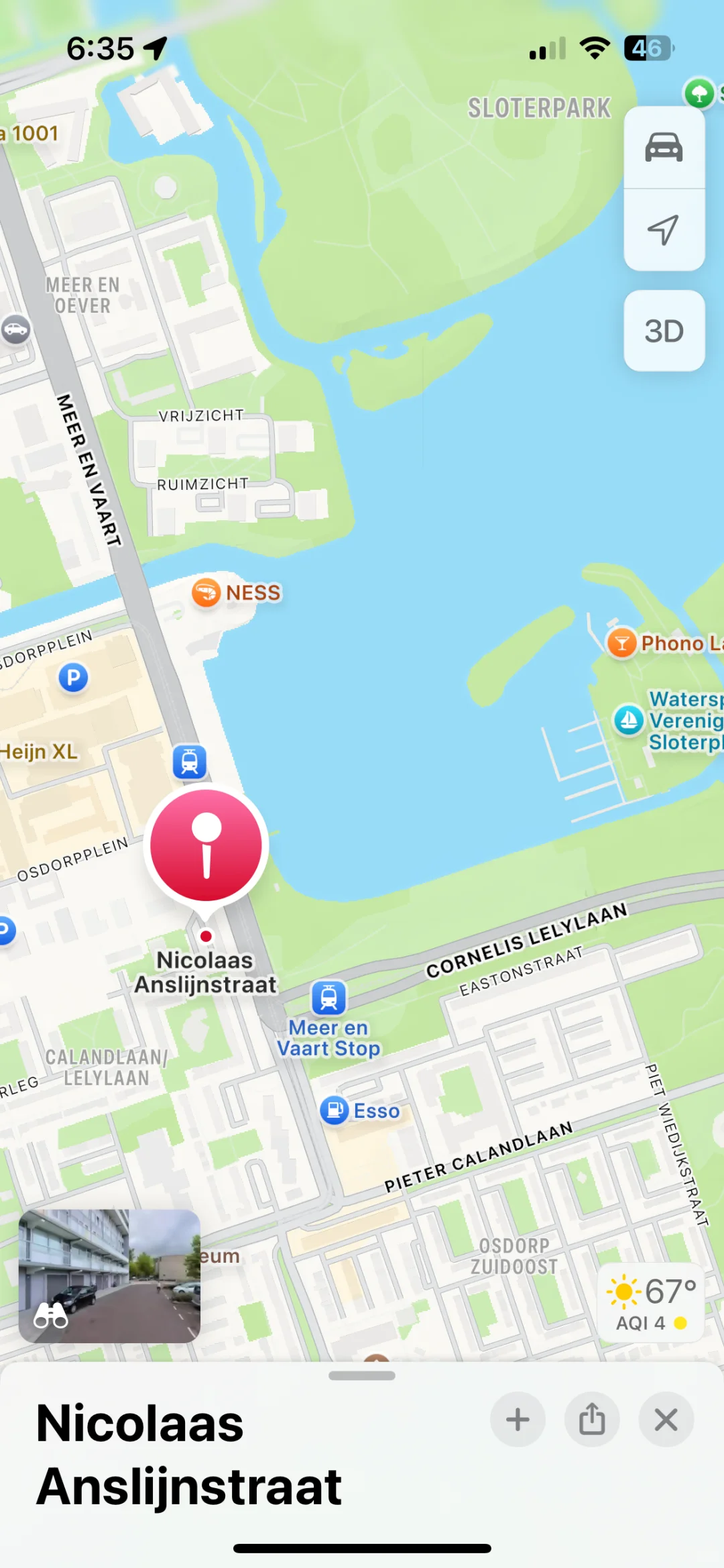 Amsterdam全新装修湖景房间出租，可报地址
