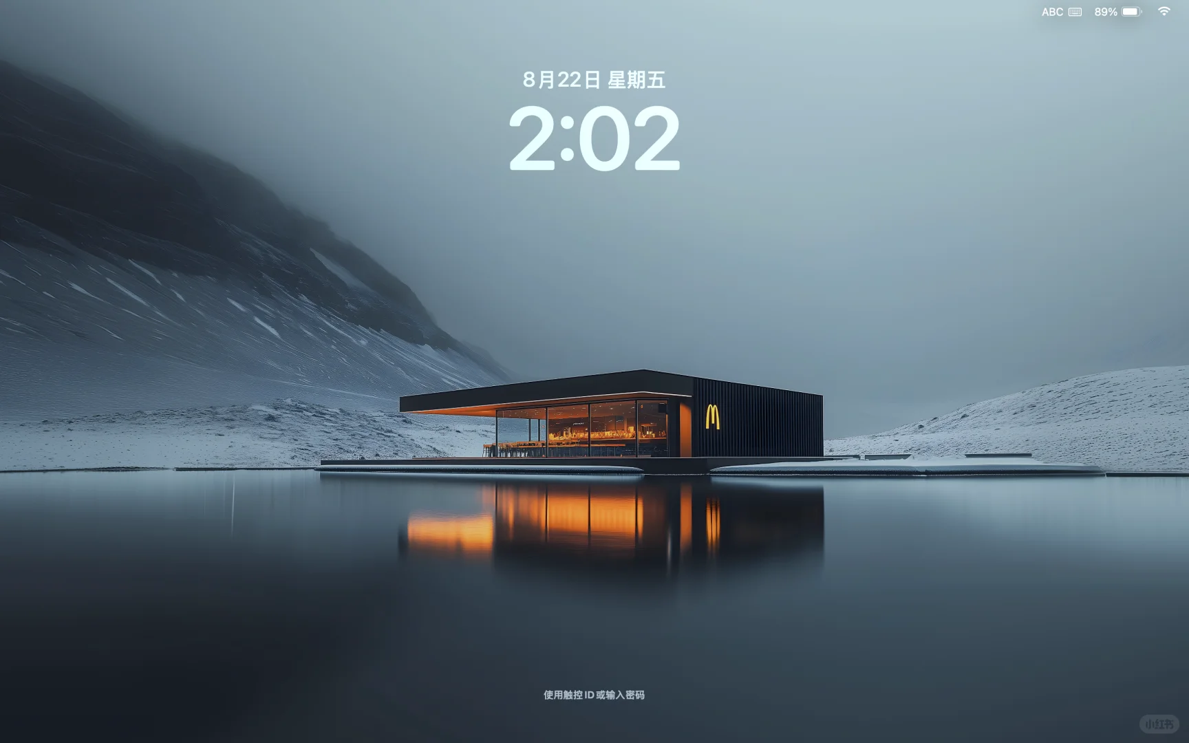 Macbook高清壁纸-024 冰湖麦舍