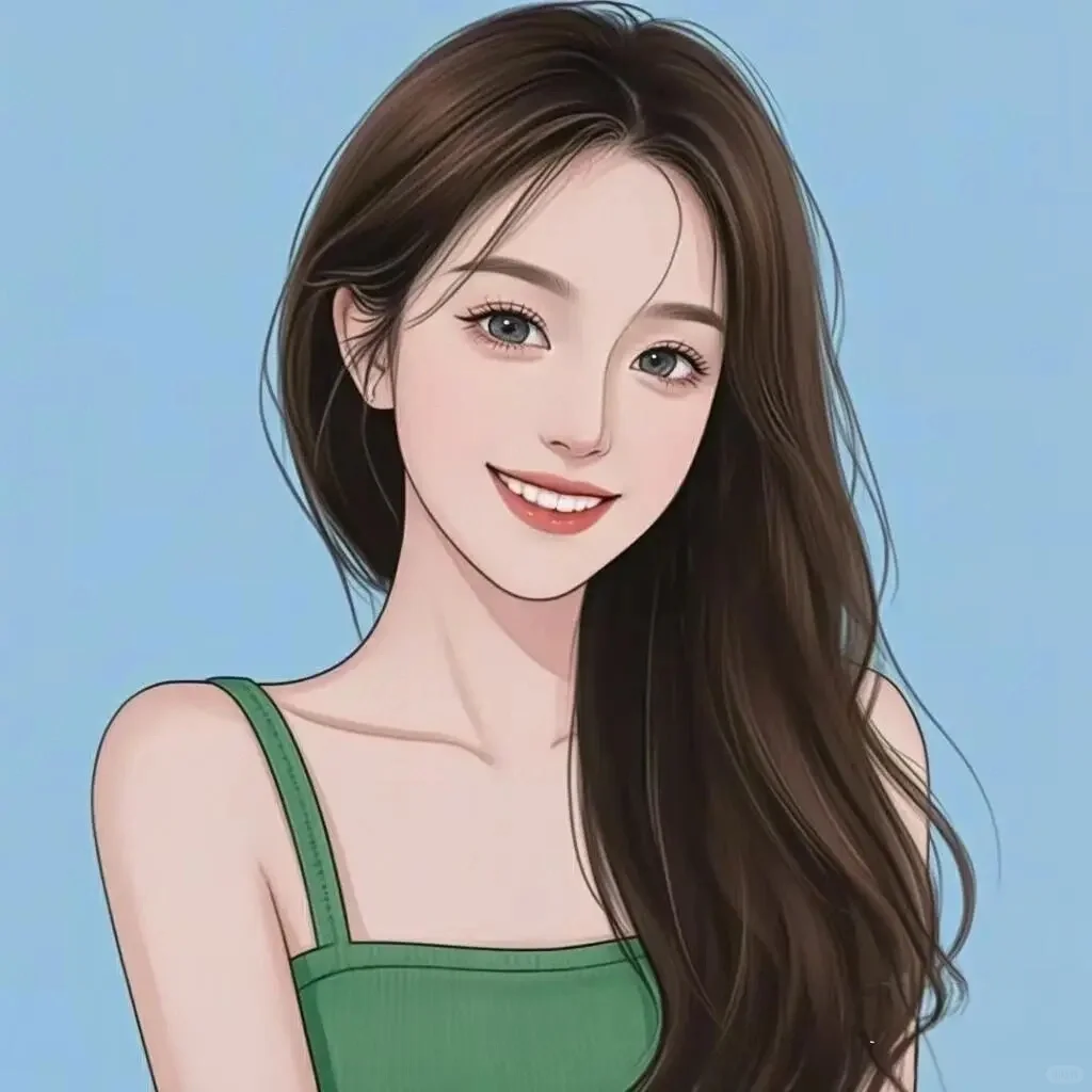 长发女生头像2
