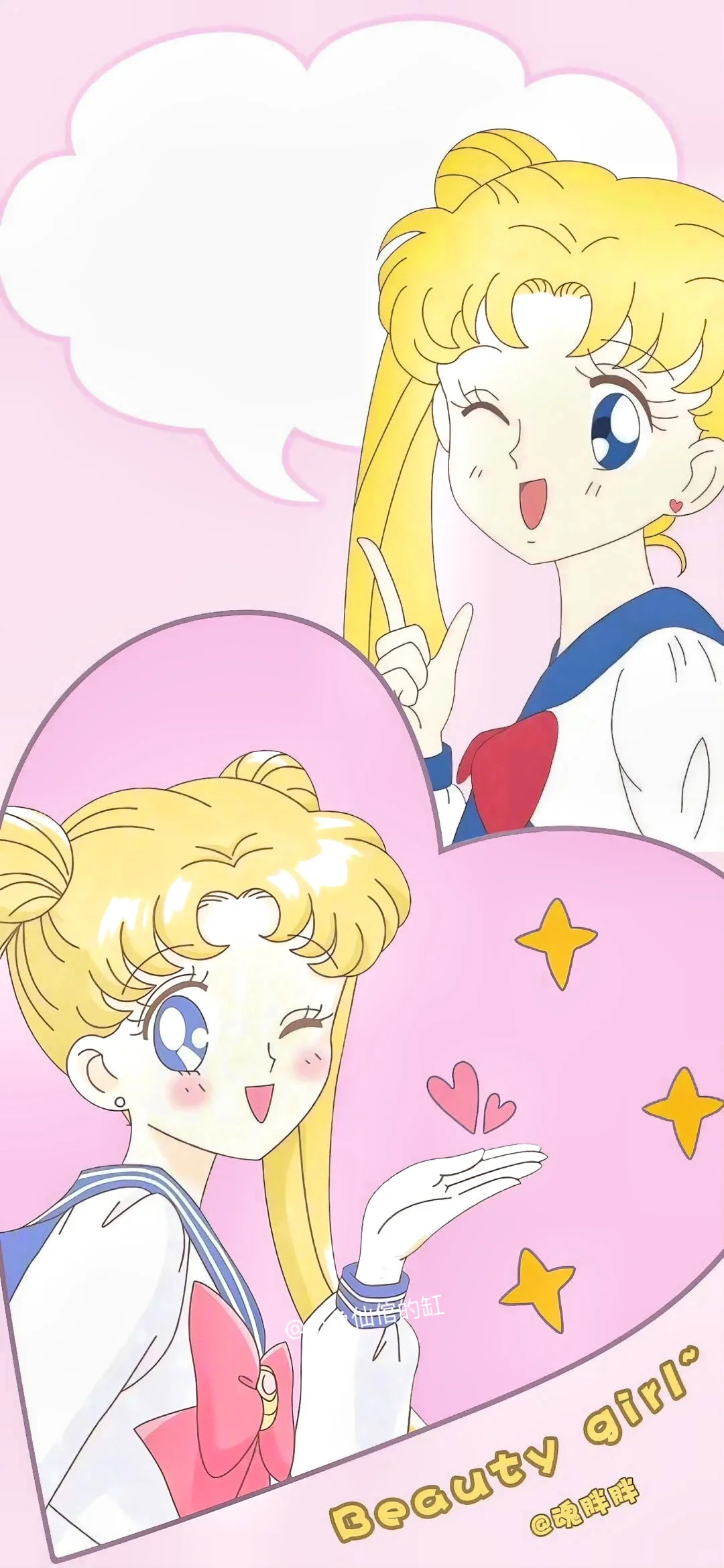 美少女壁纸套组：用可爱颠覆宇宙的调皮鬼