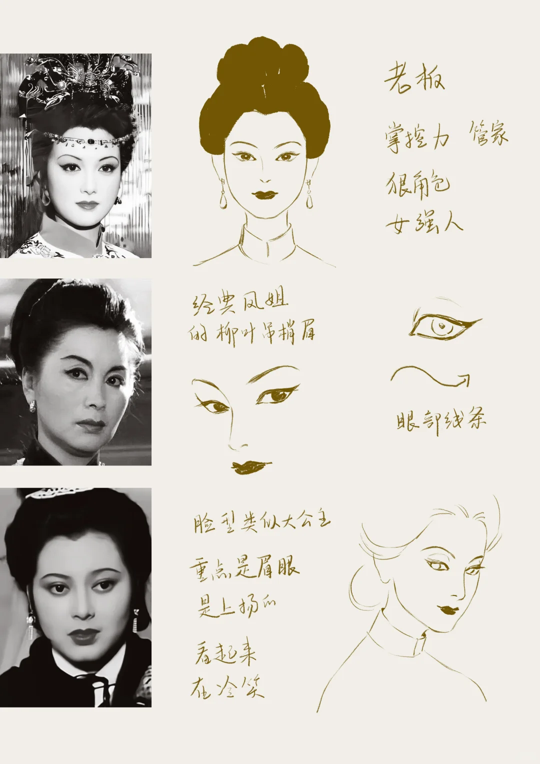总结一些古典中式美人画法（多图）