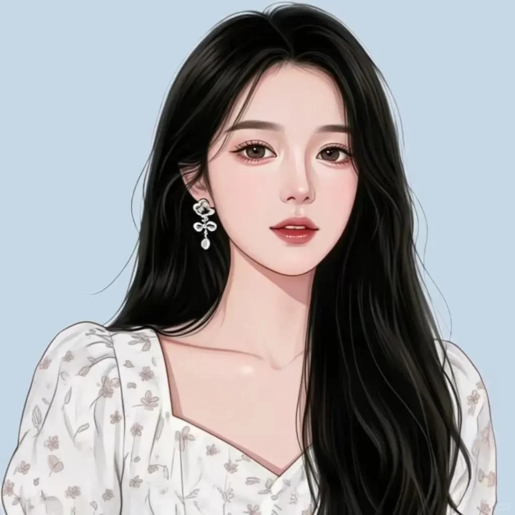 长发女生头像2