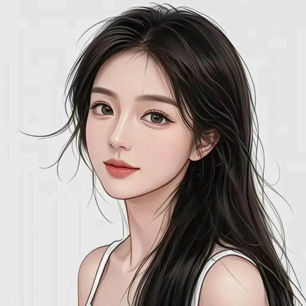 长发女生头像2