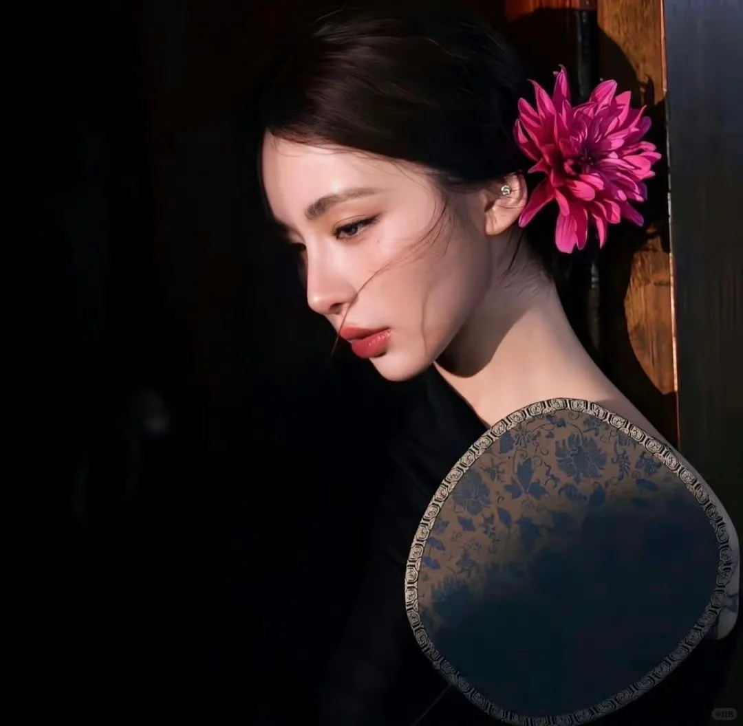 WeChat//美女与花头像🍃