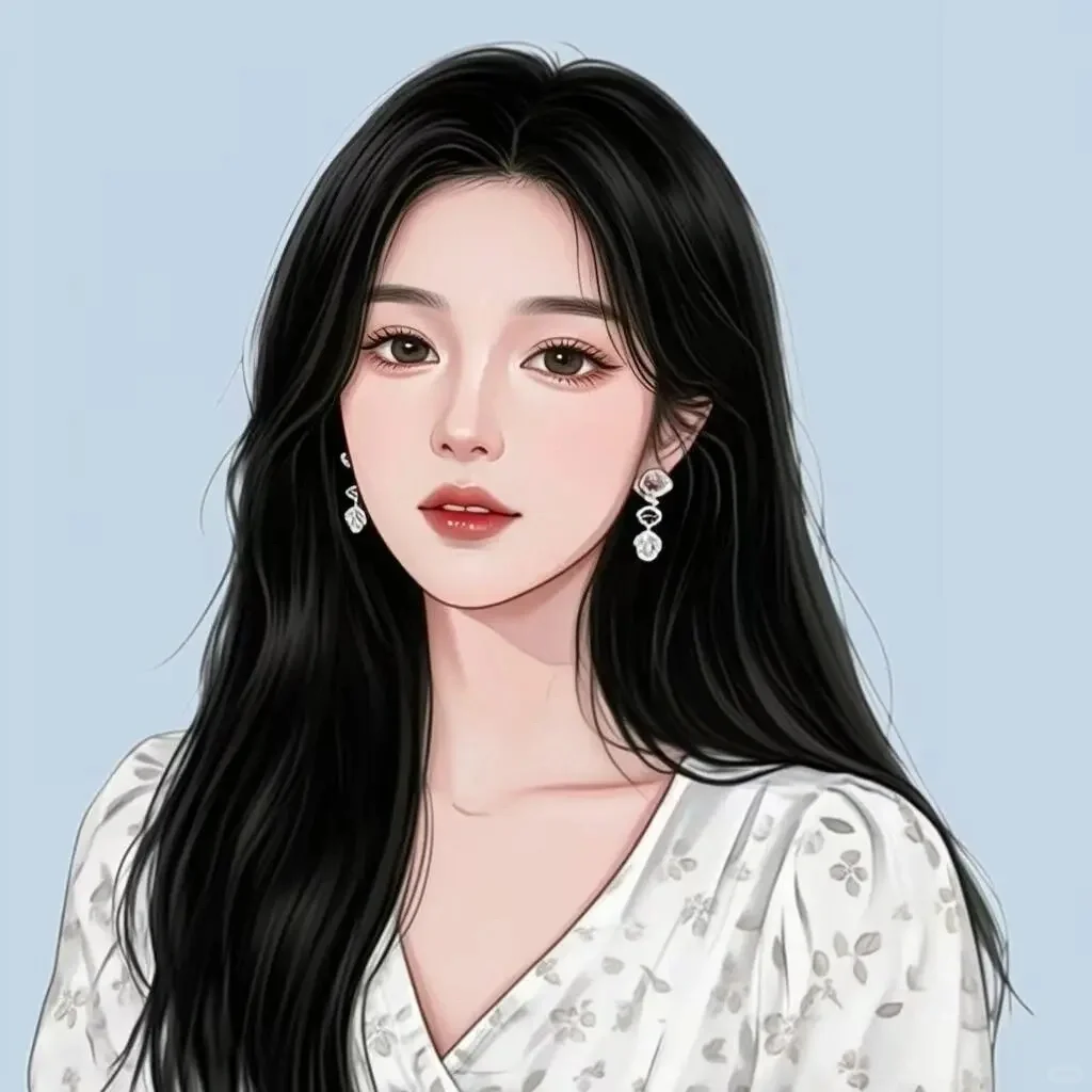 长发女生头像2