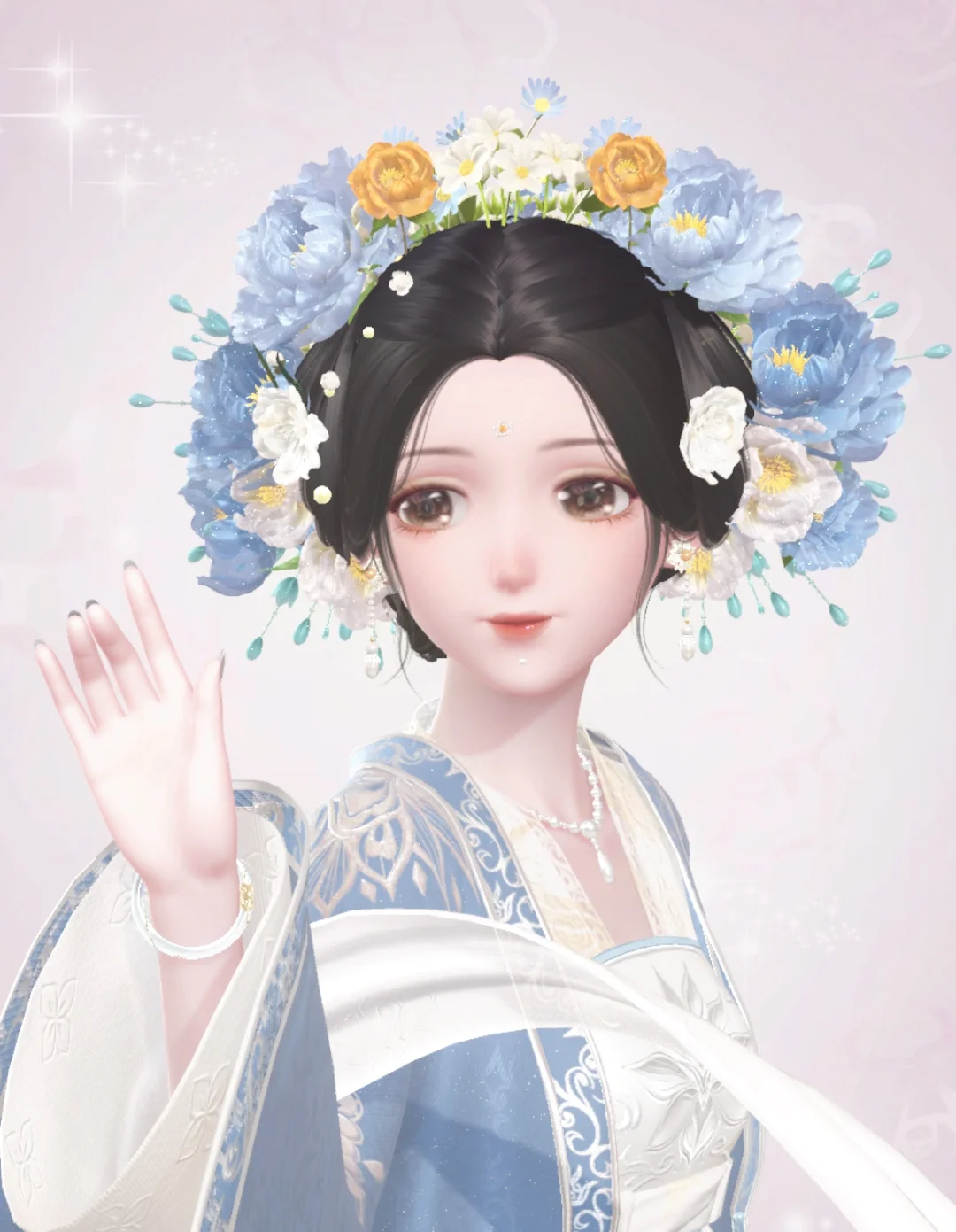 啊啊啊！这簪花美人的发型也太绝了！