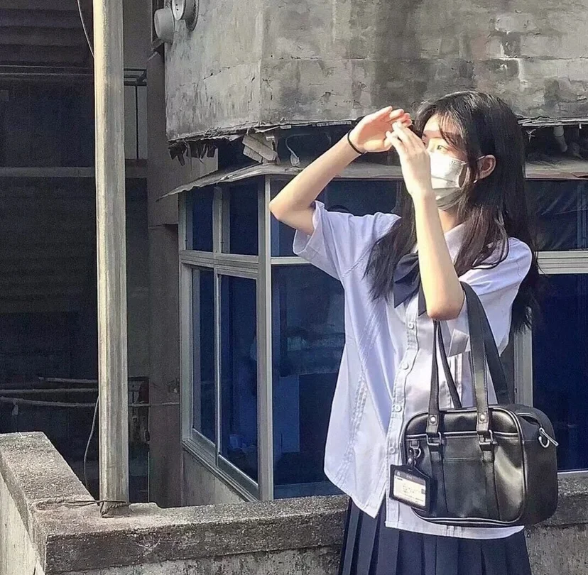 唯美口罩女头像