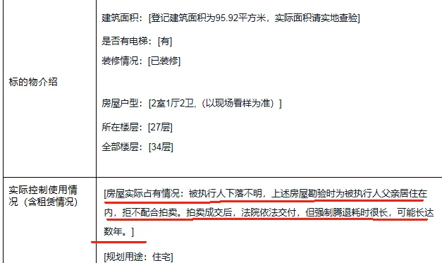 拍了一套法拍房，腾退长达数年，起拍价拿下