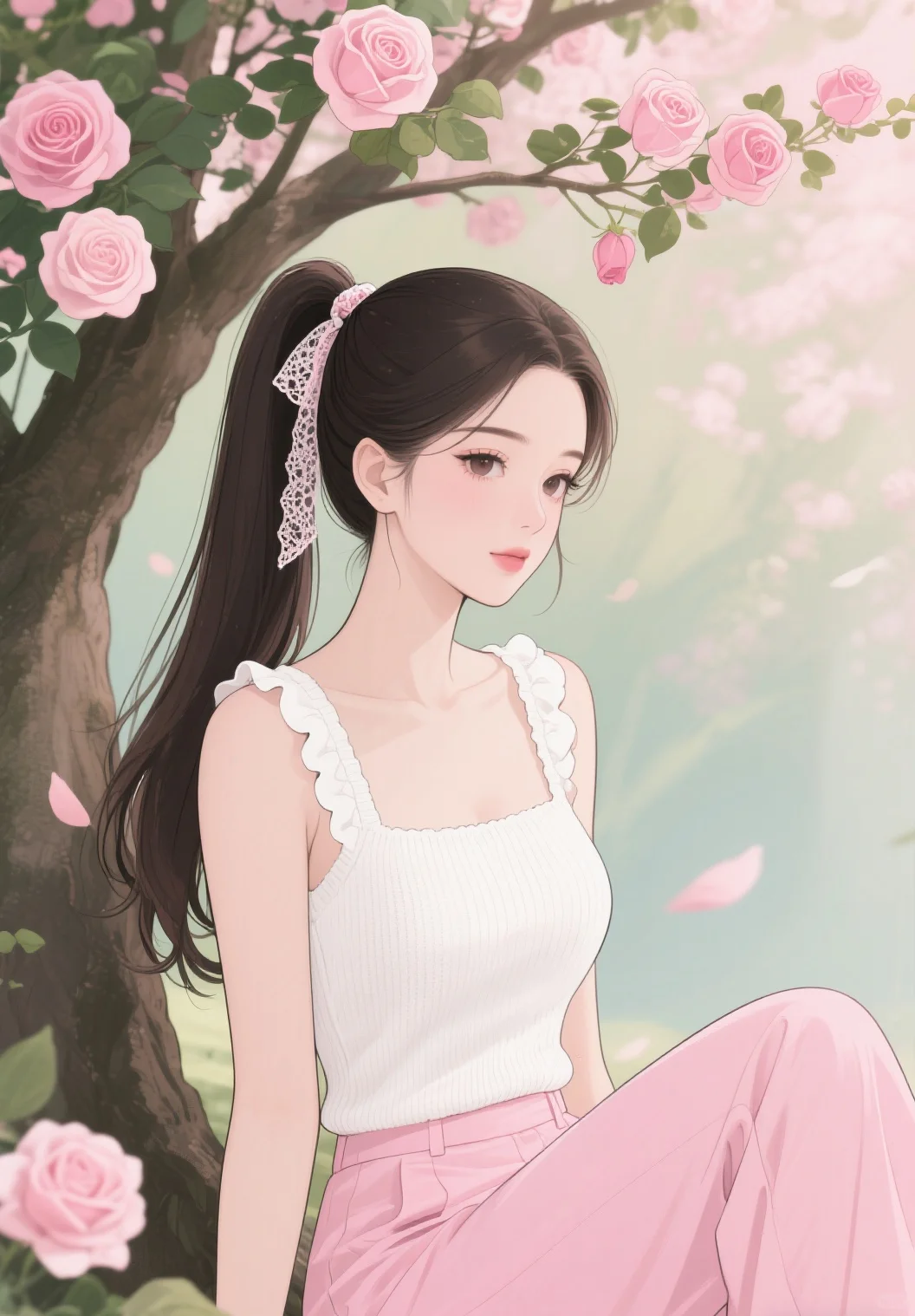 唯美插画头像