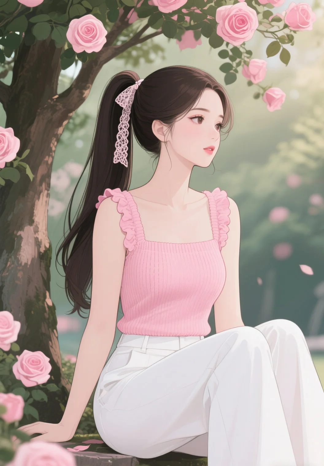 唯美插画头像