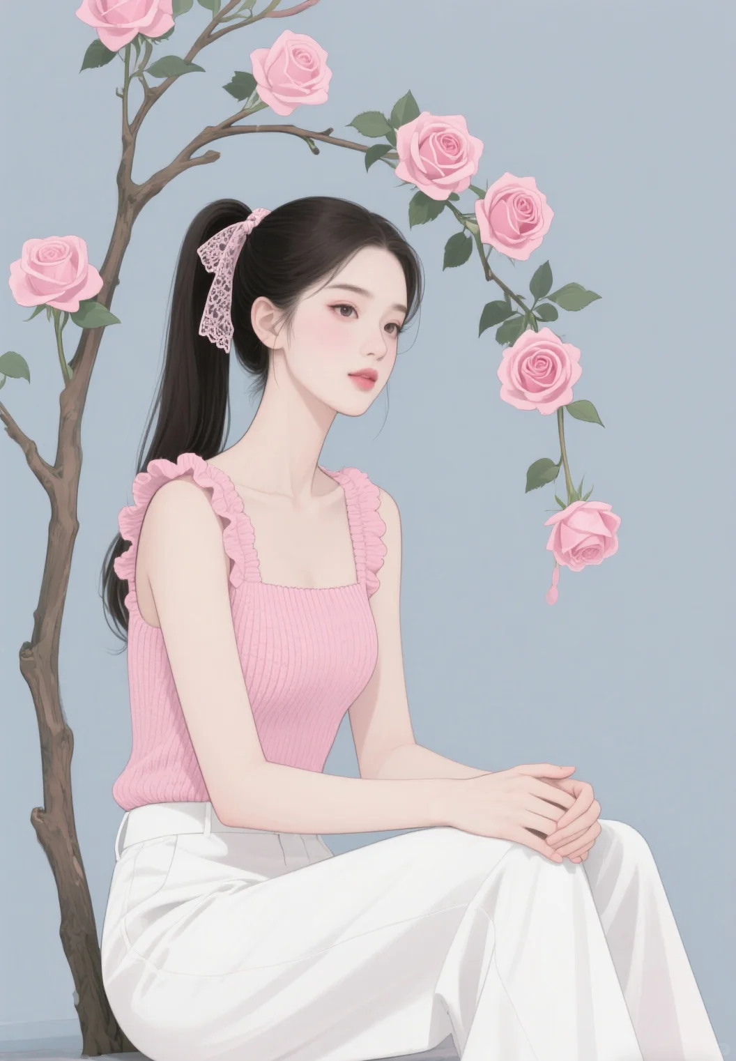 唯美插画头像