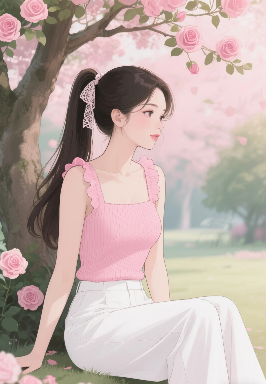 唯美插画头像