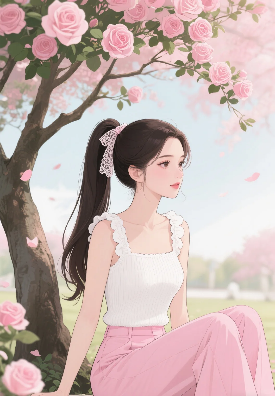 唯美插画头像