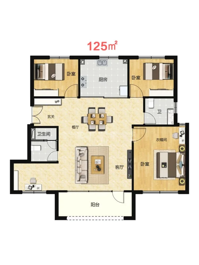 通州洋房🏠105㎡，得房率100%，总430W