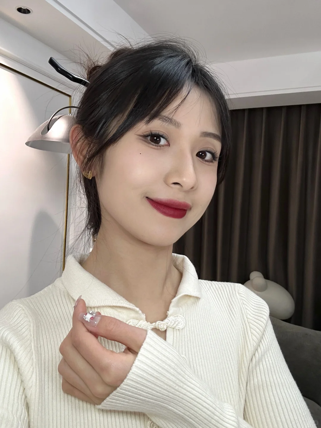 中式审美#黑发红唇#国泰民安