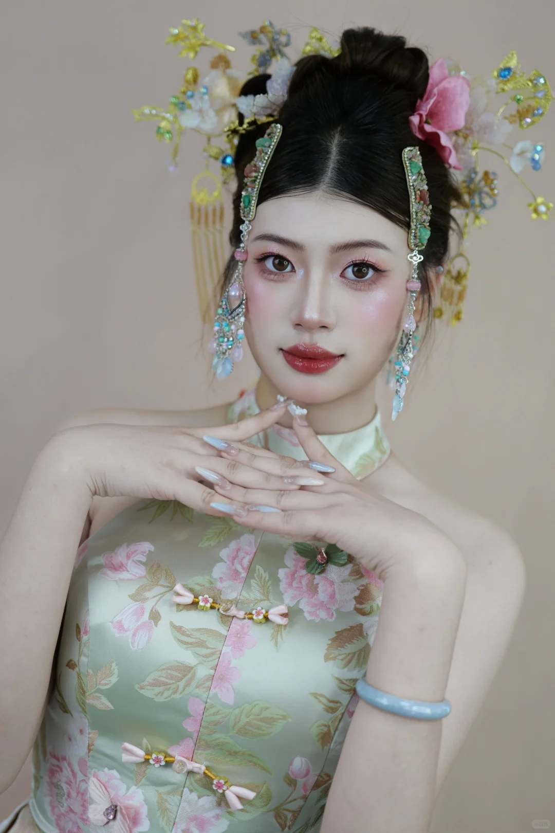 娇艳甜美的新中式造型✨