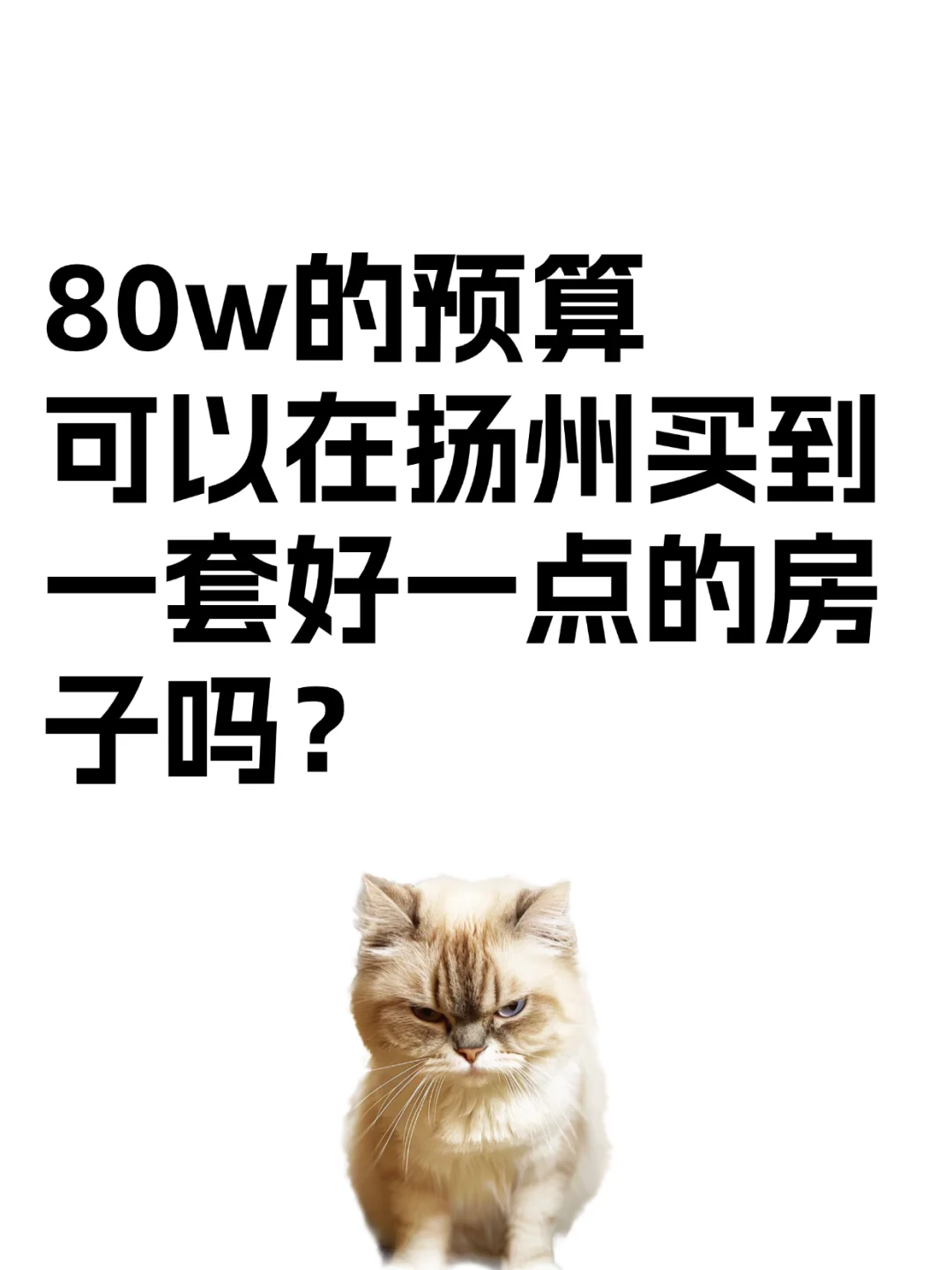 80w 预算在扬州，求扬州买房建议