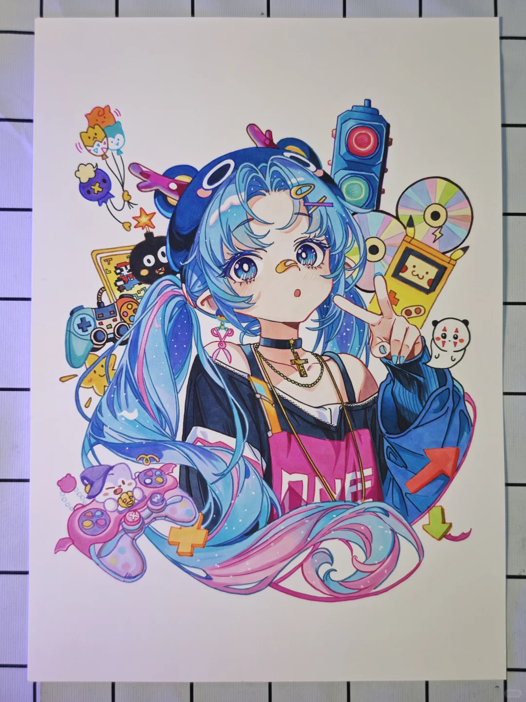 手绘动漫临摹美少女第三十五弹【附过程】