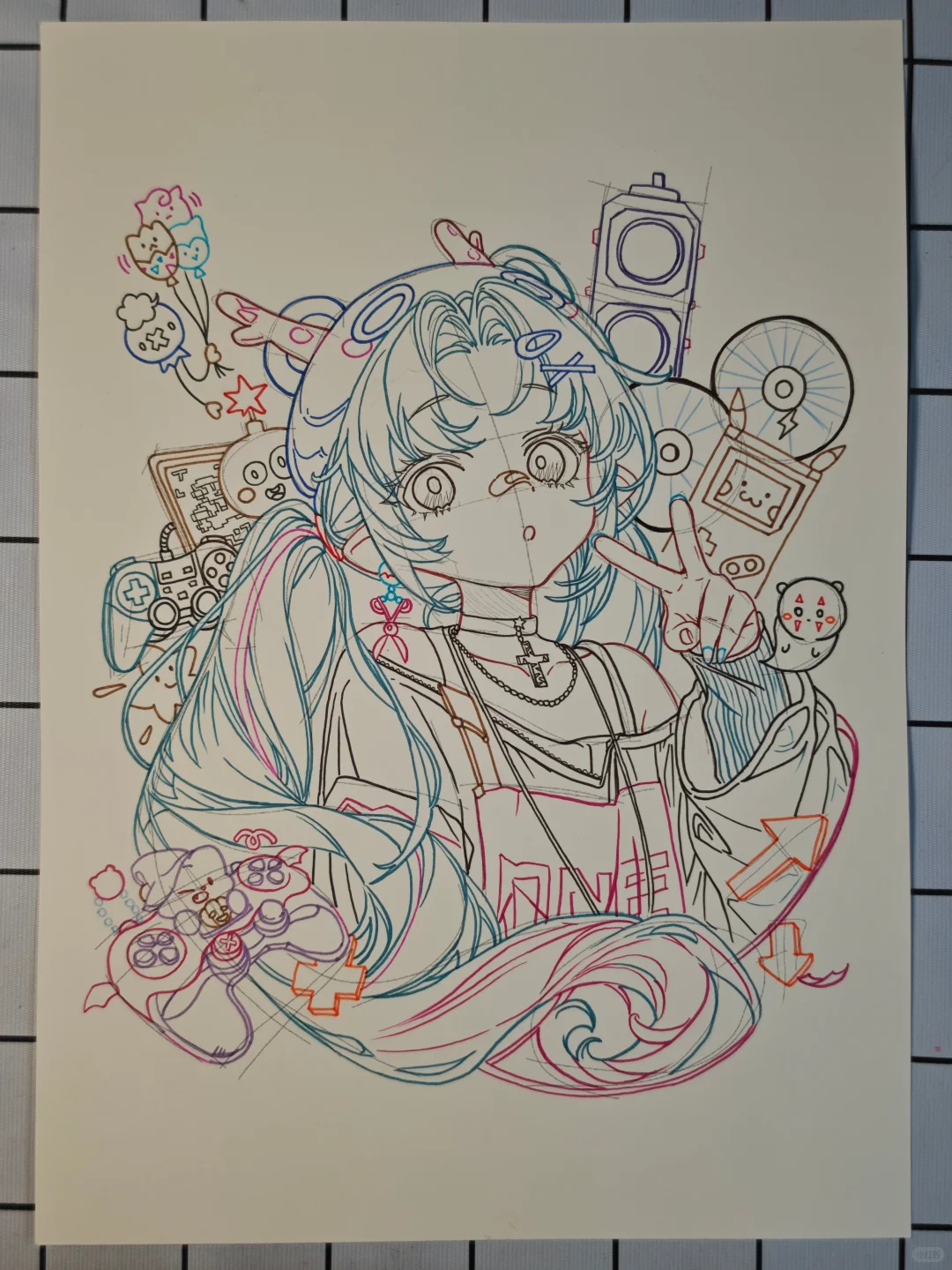 手绘动漫临摹美少女第三十五弹【附过程】