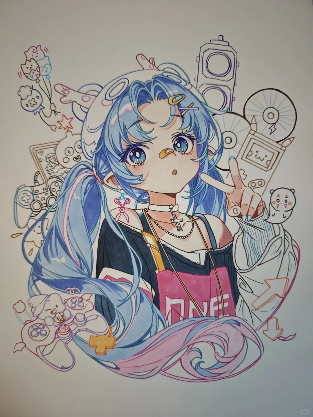 手绘动漫临摹美少女第三十五弹【附过程】