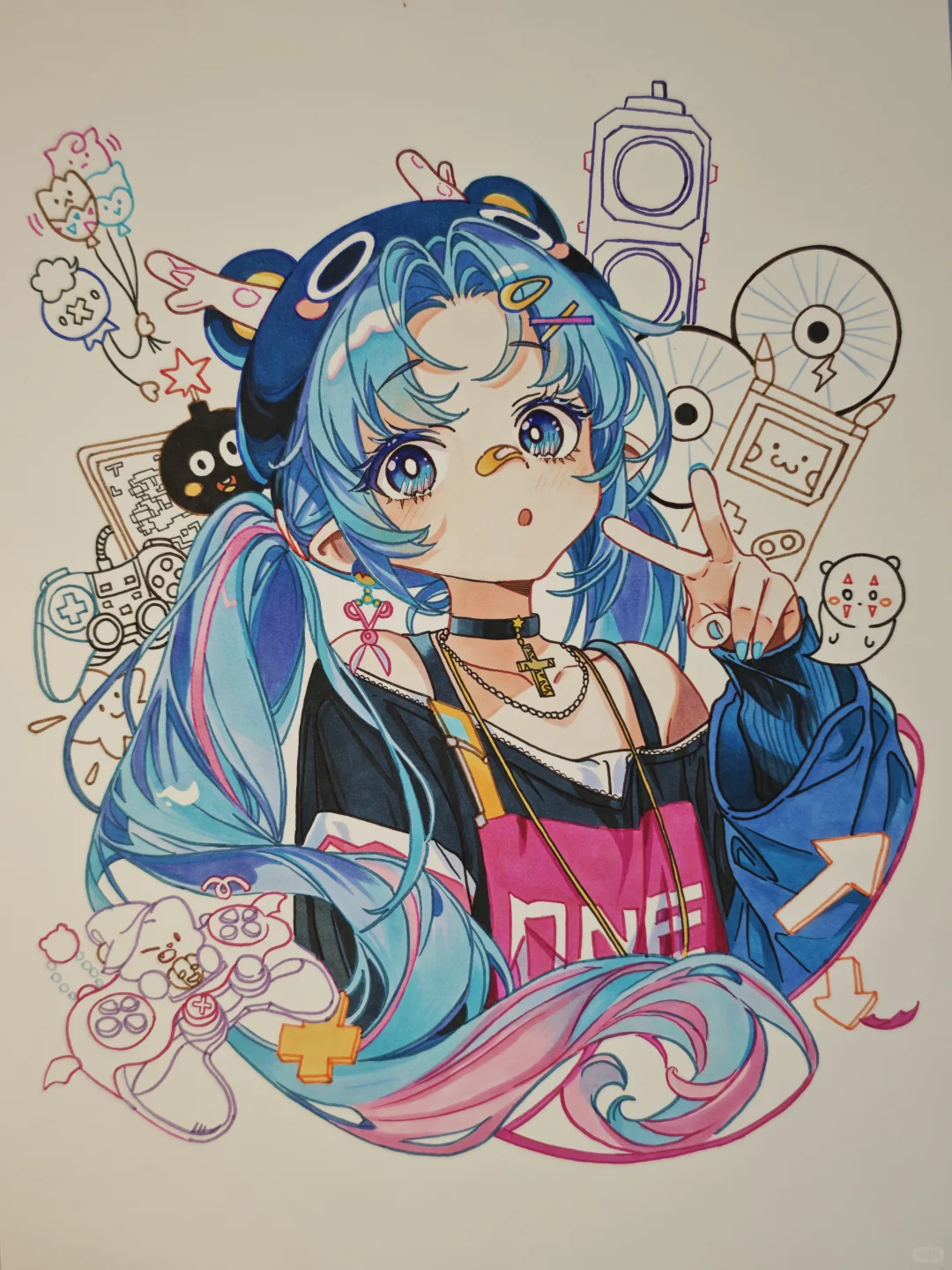 手绘动漫临摹美少女第三十五弹【附过程】