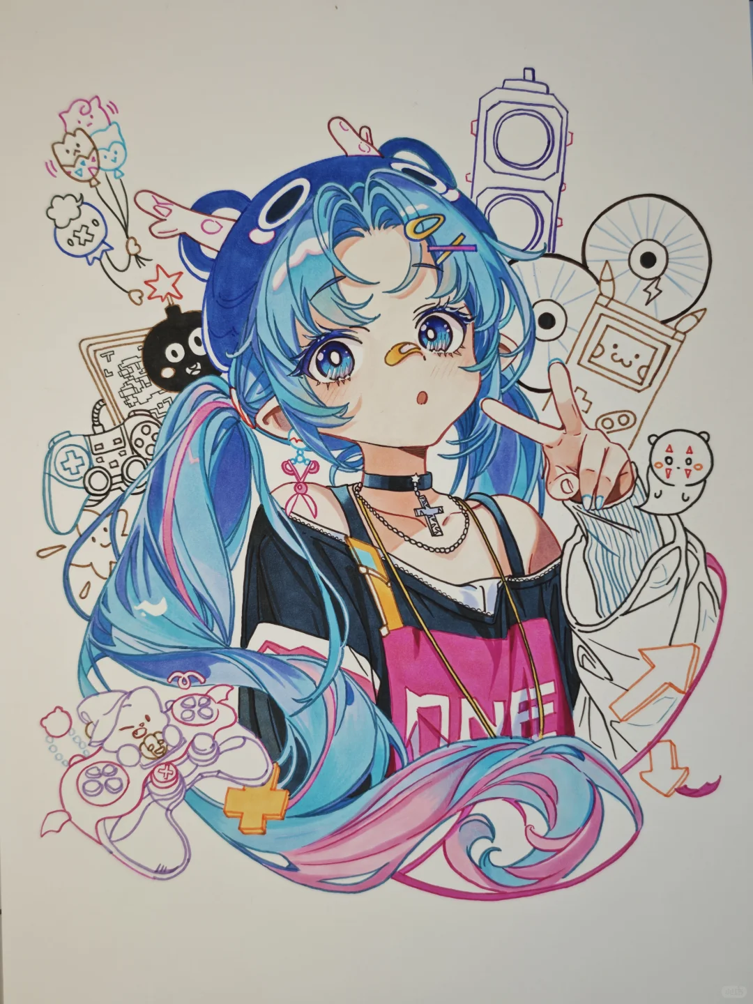 手绘动漫临摹美少女第三十五弹【附过程】