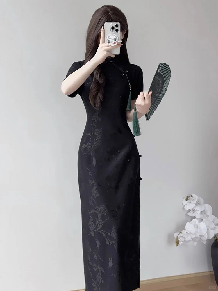 🖤 暗夜旗袍｜酷飒显瘦炸了！