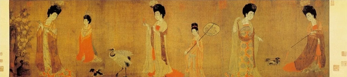 拈花仕女- 临《簪花仕女图》局部