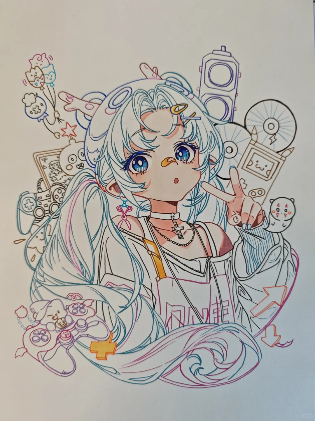 手绘动漫临摹美少女第三十五弹【附过程】
