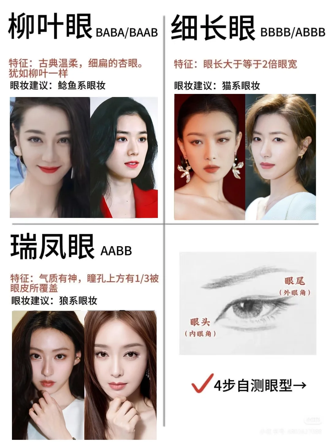 4步判断你是哪种眼型❗附天菜动物系眼妆✅