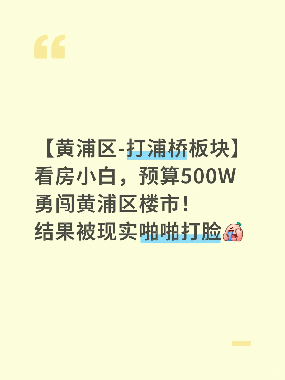 看房小白勇闯黄浦区楼市😂😂😂