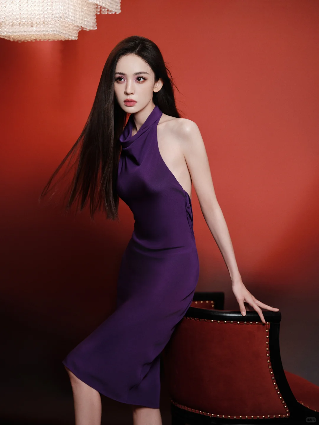 娜扎｜极简纯紫💜依旧高贵优雅又魅惑冷艳