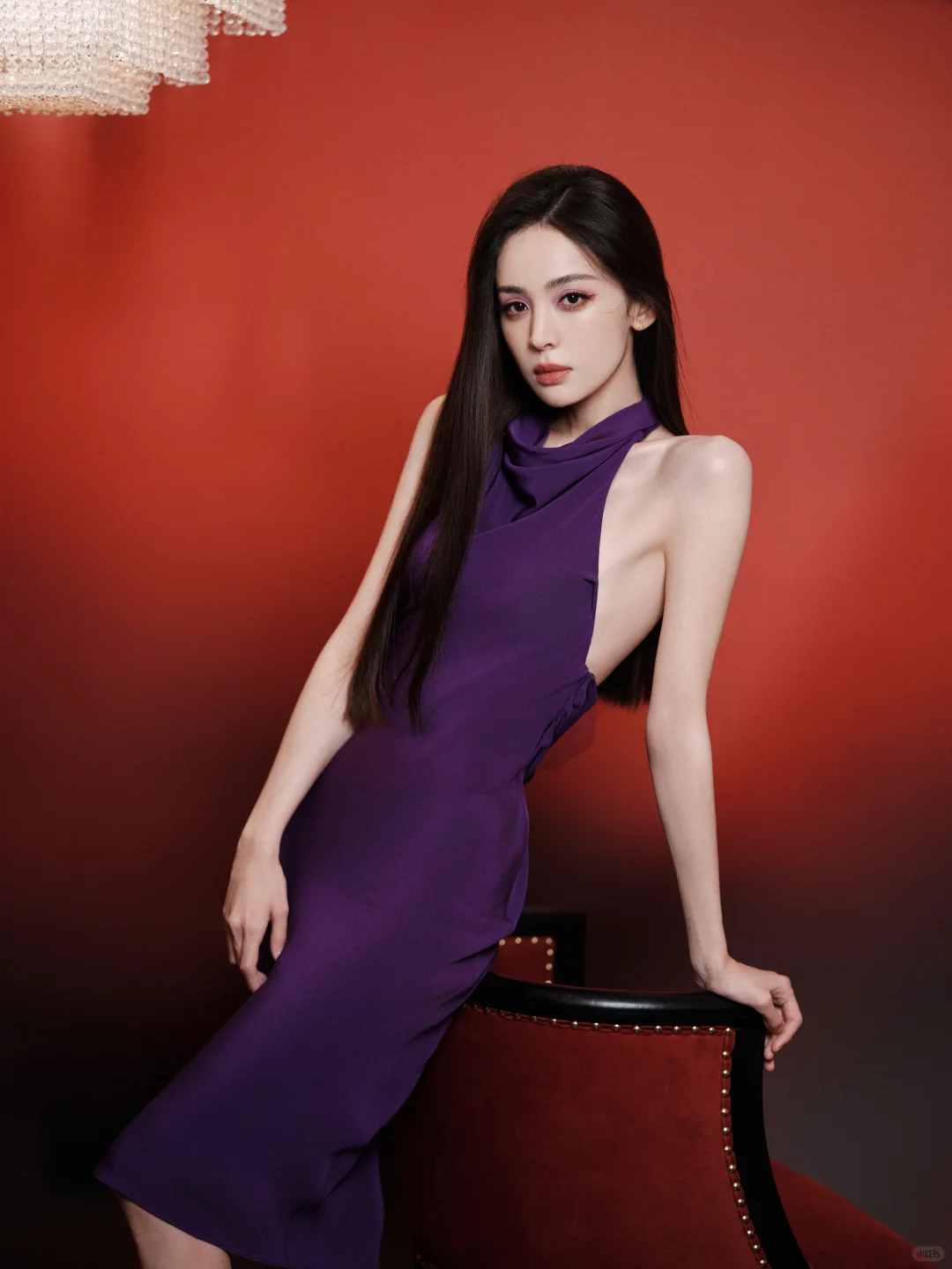 娜扎｜极简纯紫💜依旧高贵优雅又魅惑冷艳