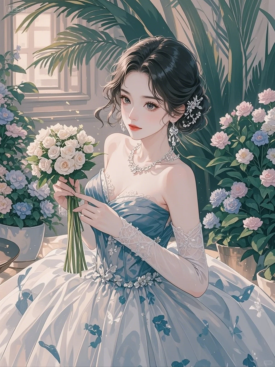 女频封面底图