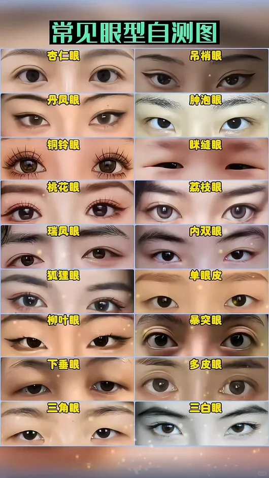 自测，你是哪种眼型
