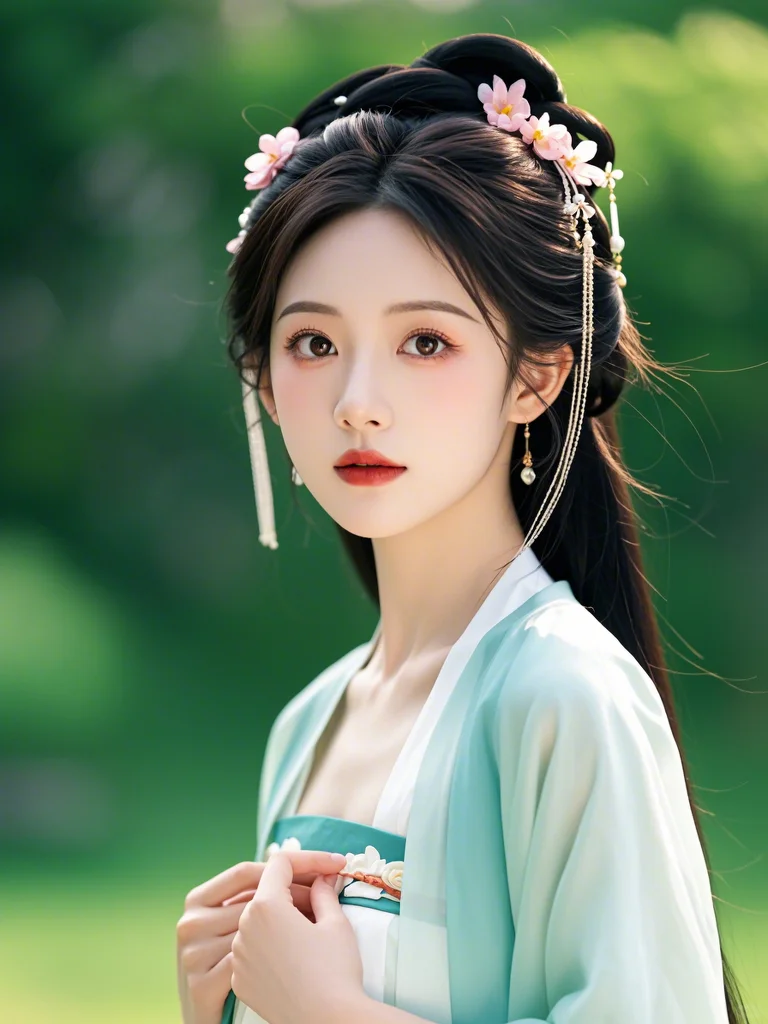 古韵今风，美女如画妖娆动人，清纯佳人！