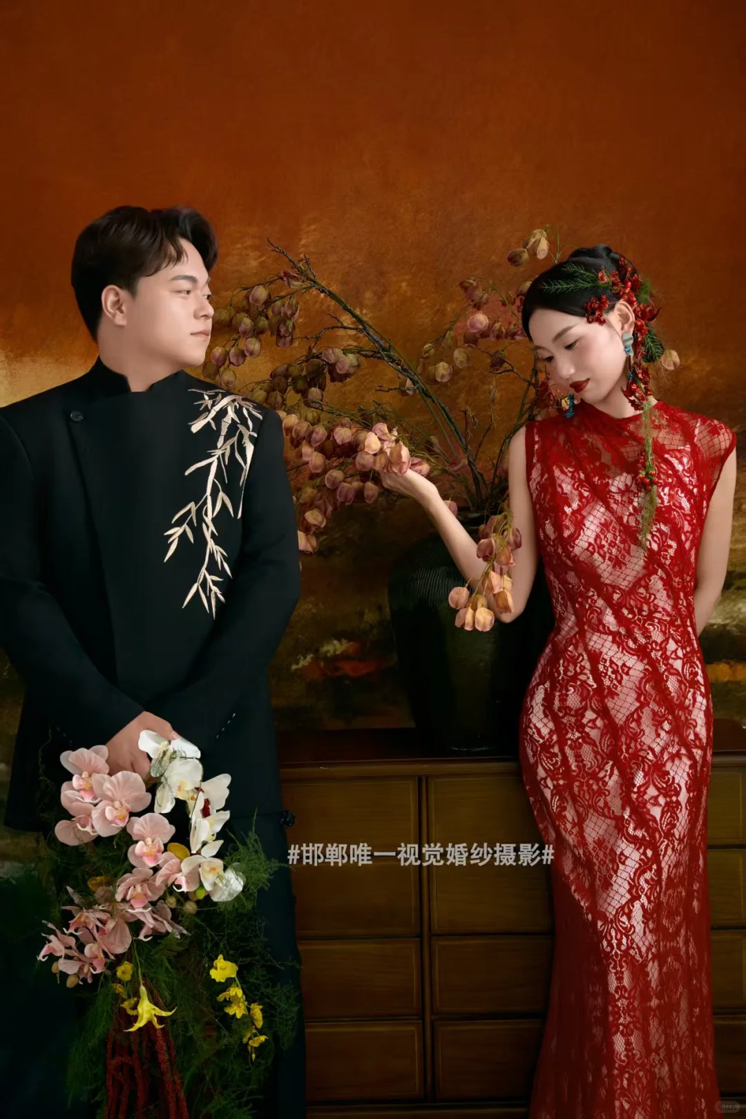 民国风复古旗袍婚纱照🎞️[话题]#