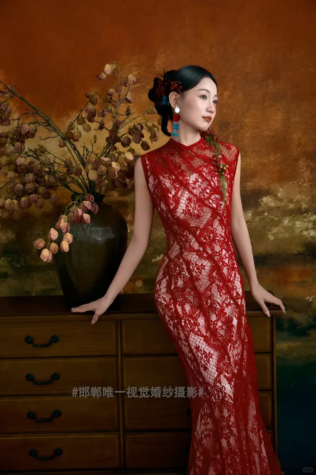 民国风复古旗袍婚纱照🎞️[话题]#