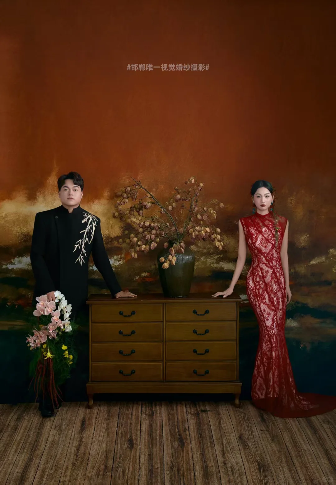 民国风复古旗袍婚纱照🎞️[话题]#