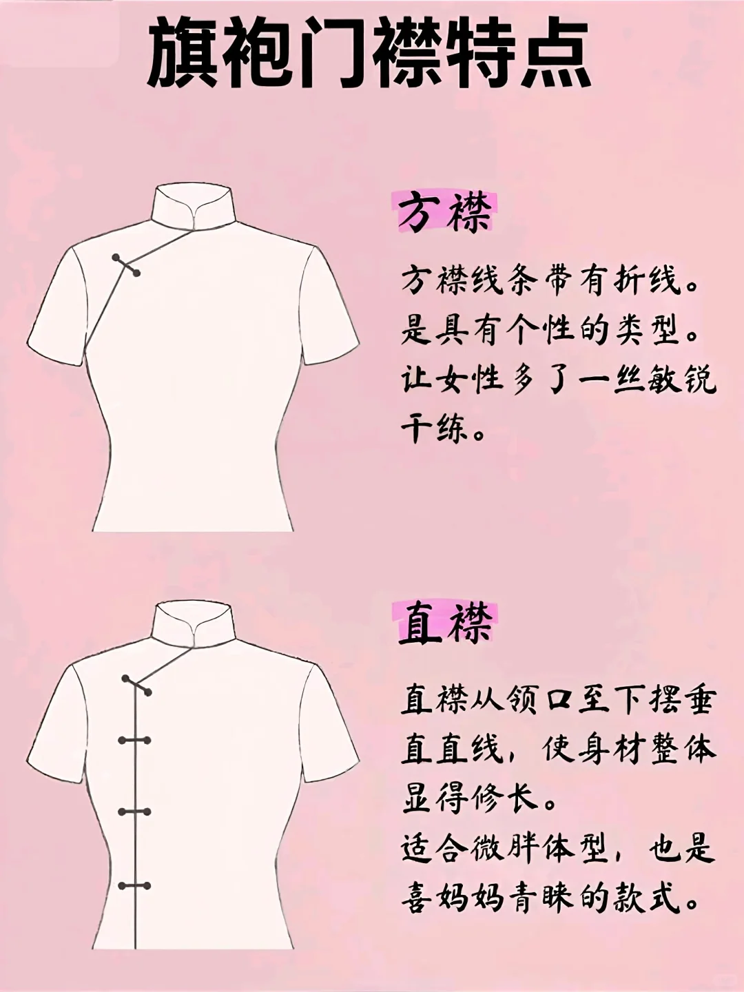 看懂门襟，选旗袍轻轻松松！
