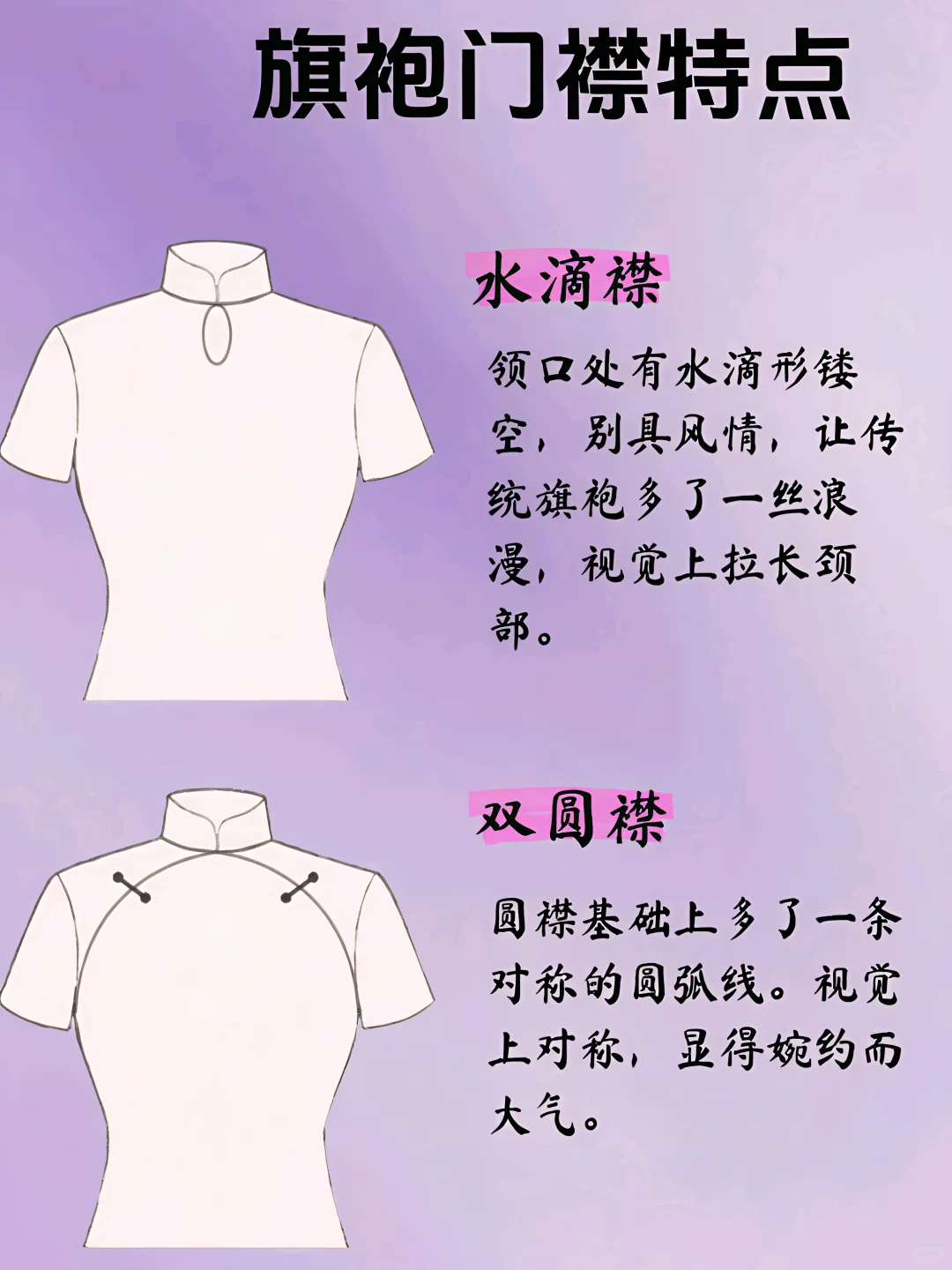 看懂门襟，选旗袍轻轻松松！