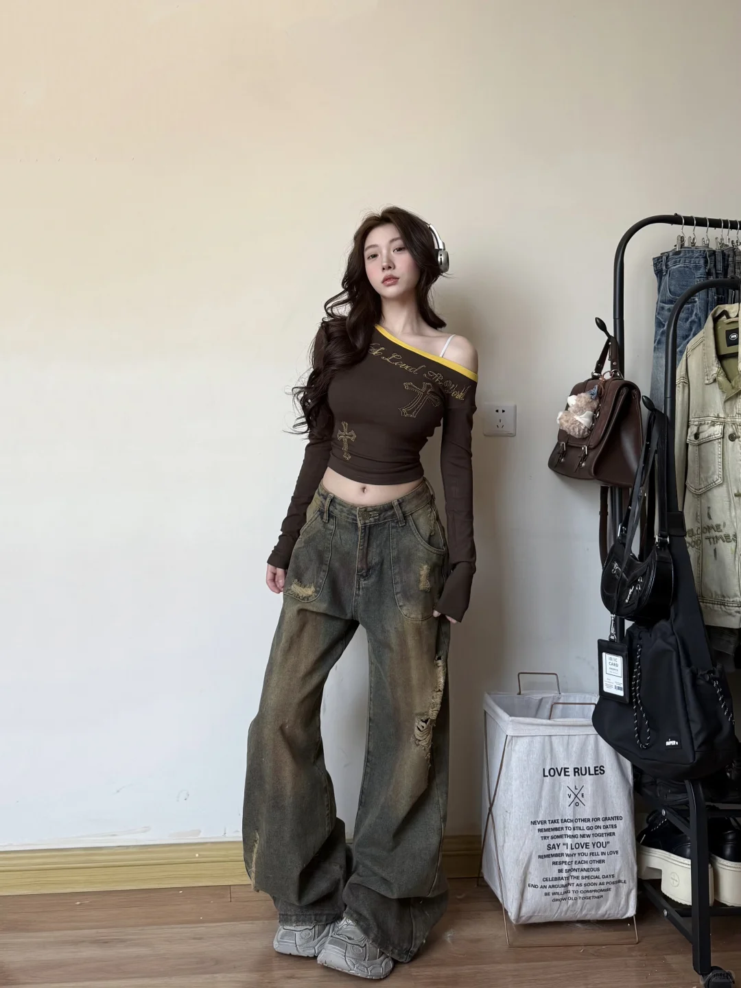 废土美式辣妹ootd ｜跟我一起逃离世界吧🎧