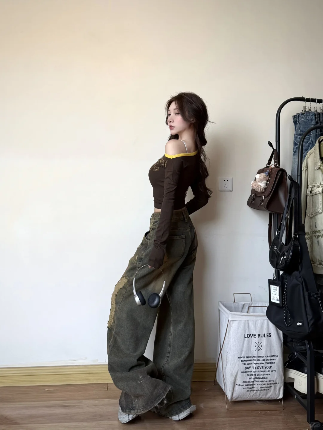 废土美式辣妹ootd ｜跟我一起逃离世界吧🎧