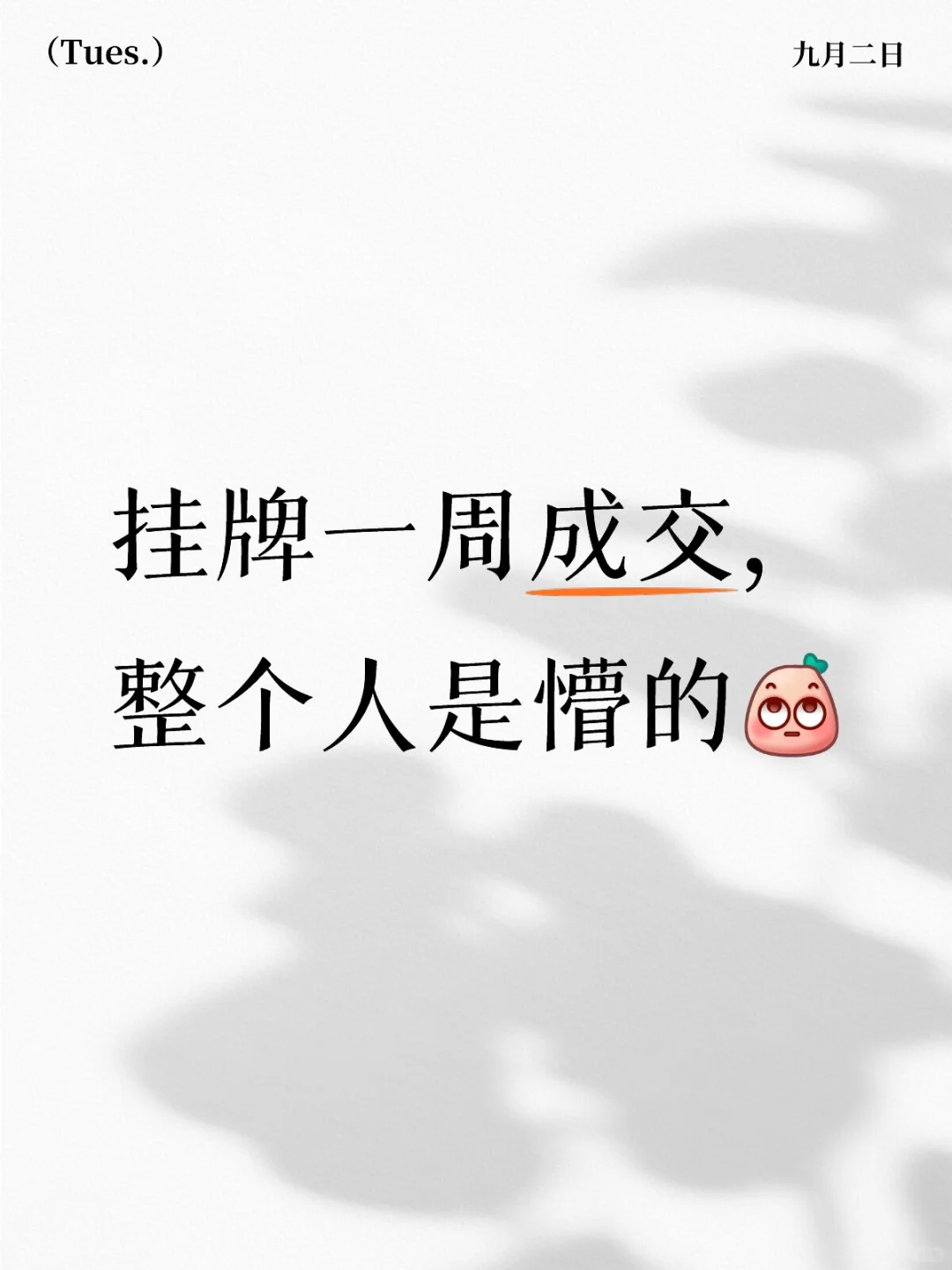 昨天半夜还是编辑帖子，今天就成交了！