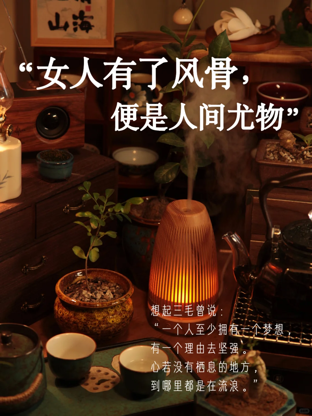 “女人有了风骨，便是人间尤物”